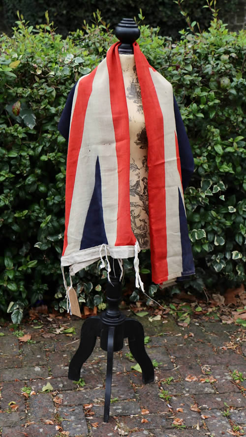 Vintage Flag with French Mannikin